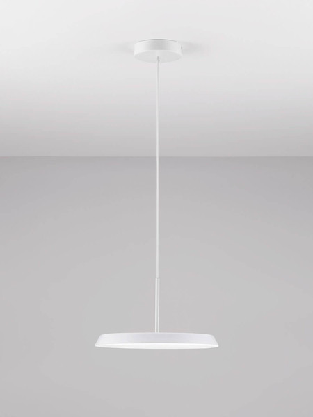 Nova Luce LED Pendelleuchte Ophelia 27W warmweiss 3000K Weiß Metall Ø40cm 9695321