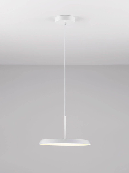 Nova Luce LED Pendelleuchte Ophelia 27W warmweiss 3000K Weiß Metall Ø40cm 9695321