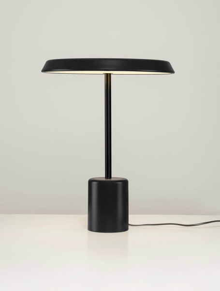 Nova Luce LED Tischleuchte Ophelia 17W warmweiss 3000K Schwarz Holz Metall Ø40cm 9695322