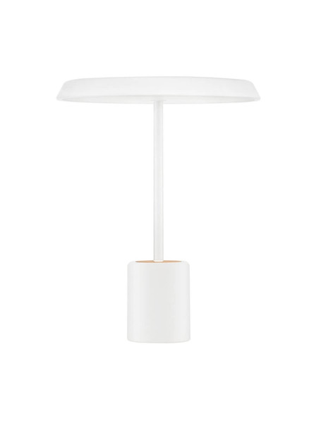 Nova Luce LED Tischleuchte Ophelia 17W warmweiss 3000K Weiß Holz Metall Ø40cm 9695323