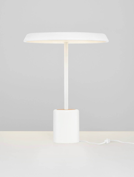 Nova Luce LED Tischleuchte Ophelia 17W warmweiss 3000K Weiß Holz Metall Ø40cm 9695323