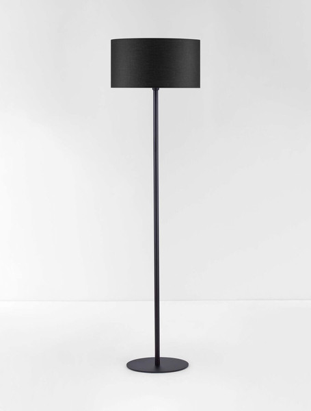 Nova Luce Stehleuchte Sibnia E27 Schwarz Metall Textil 165cm 9695331