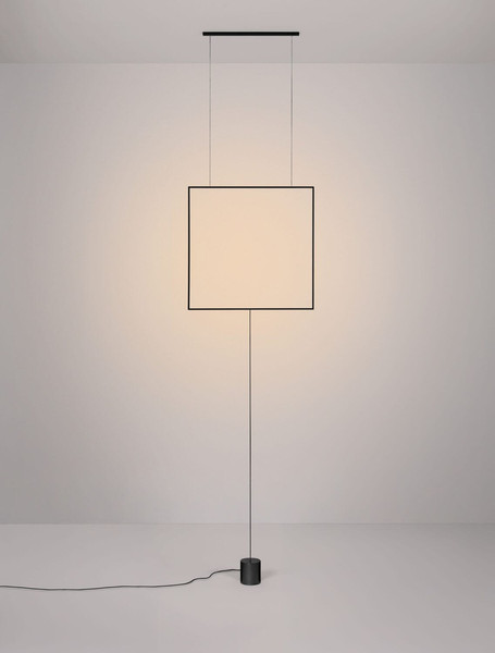 Nova Luce LED Pendelleuchte Dahlia 25W warmweiss 3000K Schwarz Aluminium 62x10cm 9695502