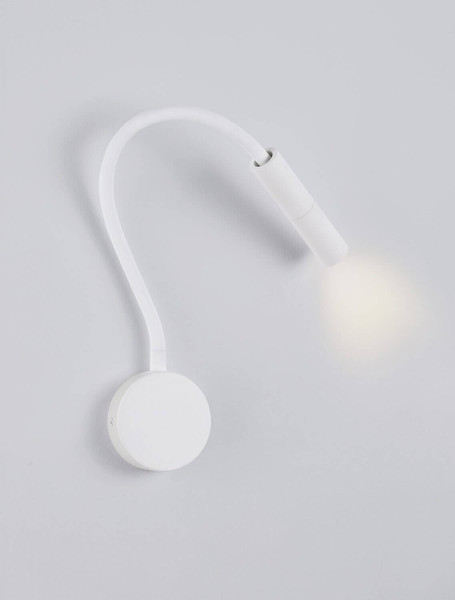 Nova Luce LED Wandleuchte Sonica 6W warmweiss 3000K Weiß Aluminium Ø8,5cm 9701621