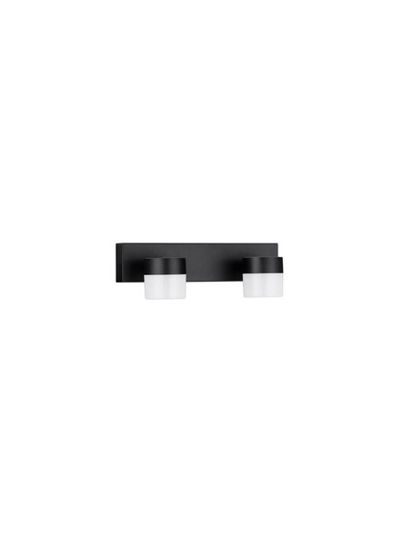 Nova Luce LED Wandleuchte Teko schwenkbar 11W warmweiss 3000K IP44 Schwarz Aluminium 25x11cm 9701622