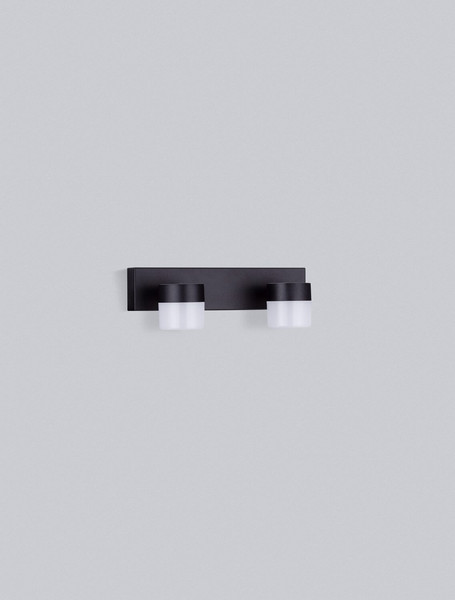 Nova Luce LED Wandleuchte Teko schwenkbar 11W warmweiss 3000K IP44 Schwarz Aluminium 25x11cm 9701622