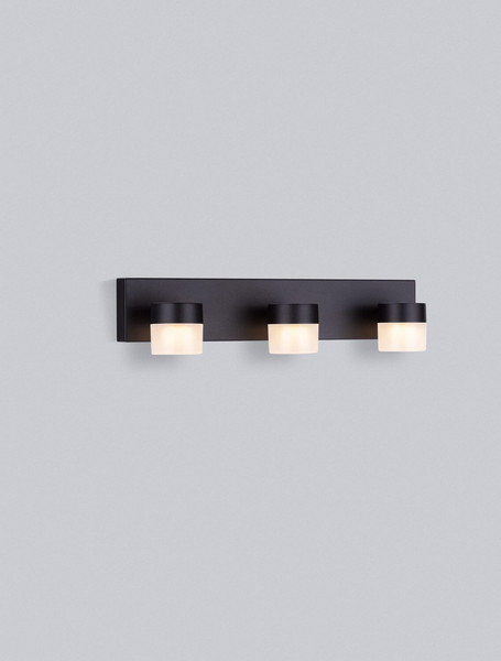Nova Luce LED Wandleuchte Teko schwenkbar 17W warmweiss 3000K IP44 Schwarz Aluminium 36x11cm 9701623