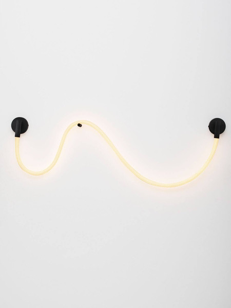 Nova Luce LED Wandleuchte Ilane 14W warmweiss 3000K Schwarz Stahl 170x27cm 9780102