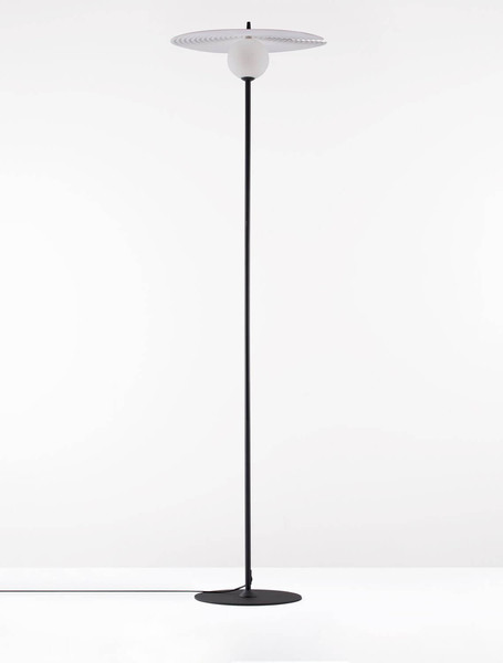 Nova Luce Stehleuchte Reflet schwenkbar G9 Schwarz Weiß Stahl 162cm 9780107
