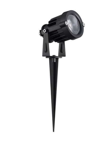 Nova Luce LED Erdspießleuchte Quick schwenkbar 10W warmweiss 2700K IP65 Schwarz Aluminium 11cm 9844058