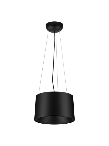 Nova Luce LED Pendelleuchte Atil 24W warmweiss 3000K Schwarz Aluminium Ø35cm 9870015