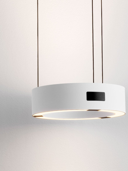 Nova Luce LED Pendelleuchte Afi dimmbar 24W warmweiss 3000K Bewegungsmelder Weiß Stahl Aluminium Ø20cm 9870017