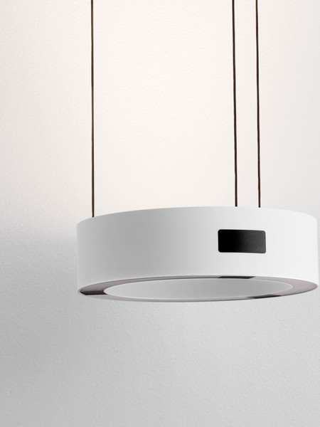 Nova Luce LED Pendelleuchte Afi dimmbar 24W warmweiss 3000K Bewegungsmelder Weiß Stahl Aluminium Ø20cm 9870017