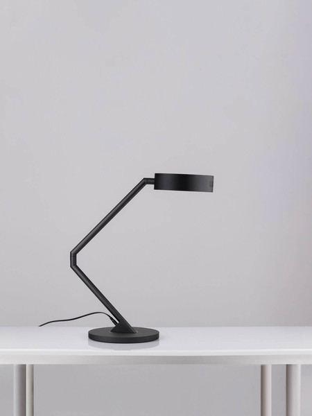 Nova Luce LED Tischleuchte Afi schwenkbar dimmbar 23W warmweiss 3000K Bewegungsmelder Schwarz Stahl Aluminium Ø25cm 9870018