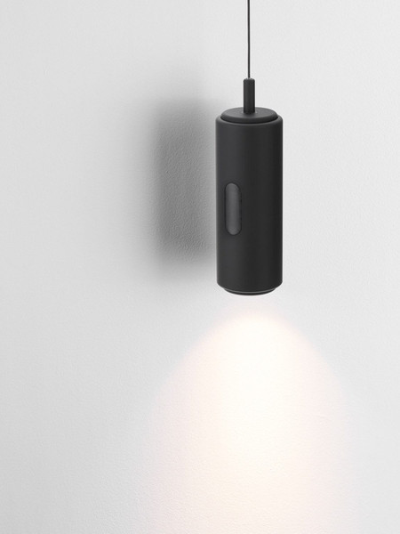 Nova Luce LED Pendelleuchte Holm dimmbar 12W warmweiss 3000K Bewegungsmelder Schwarz Stahl Aluminium Ø13cm 9870022