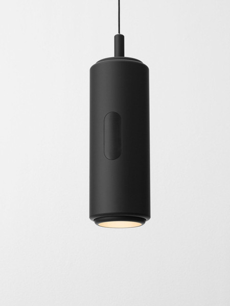 Nova Luce LED Pendelleuchte Holm dimmbar 12W warmweiss 3000K Bewegungsmelder Schwarz Stahl Aluminium Ø13cm 9870022