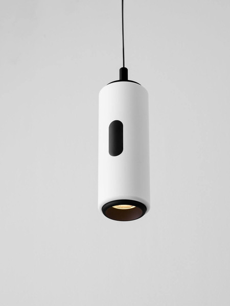 Nova Luce LED Pendelleuchte Holm dimmbar 12W warmweiss 3000K Bewegungsmelder Weiß Stahl Aluminium Ø13cm 9870023