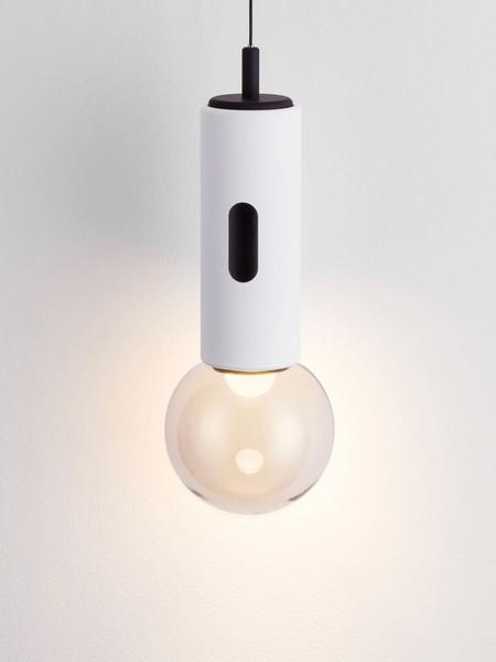 Nova Luce LED Pendelleuchte Chronos dimmbar 11W warmweiss 3000K Bewegungsmelder Weiß Aluminium Ø13cm 9870025