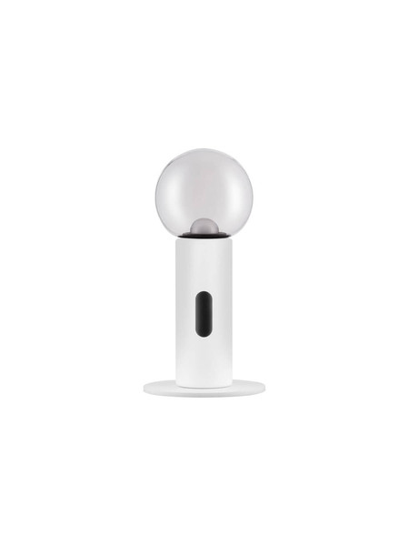 Nova Luce LED Tischleuchte Chronos dimmbar 11W warmweiss 3000K Bewegungsmelder Weiß Stahl Aluminium Ø15cm 9870027