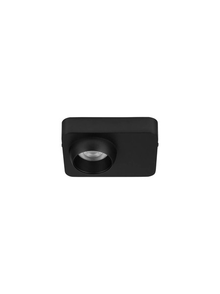 Nova Luce LED Deckenleuchte Kedros 9W warmweiss 3000K Schwarz Stahl Aluminium 14x11cm 9870028