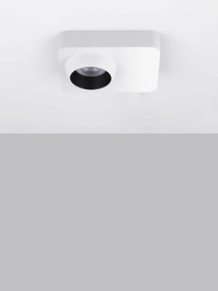 Nova Luce LED Deckenleuchte Kedros 9W warmweiss 3000K Weiß Stahl Aluminium 14x11cm 9870029