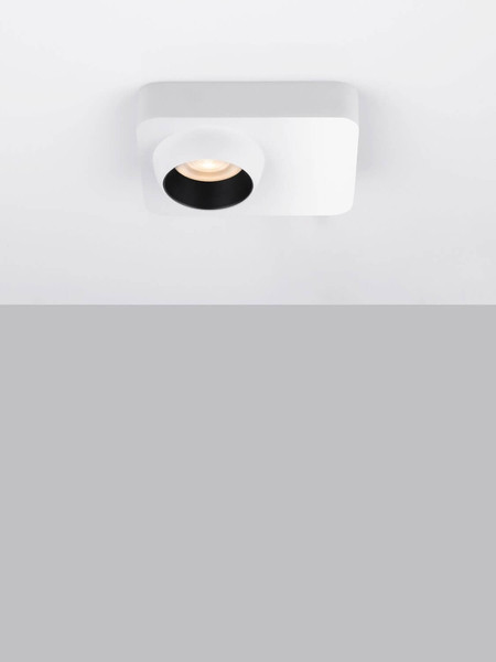Nova Luce LED Deckenleuchte Kedros 9W warmweiss 3000K Weiß Stahl Aluminium 14x11cm 9870029