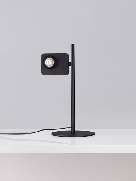 Nova Luce LED Tischleuchte Kedros dimmbar 9W warmweiss 3000K Schwarz Stahl Aluminium Ø22cm 9870032