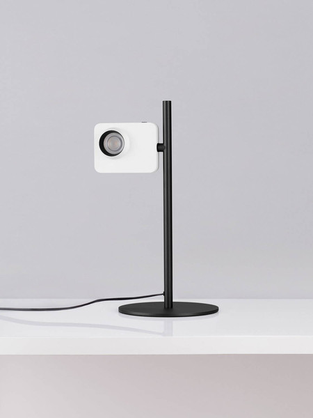 Nova Luce LED Tischleuchte Kedros dimmbar 9W warmweiss 3000K Weiß Stahl Aluminium Ø22cm 9870033