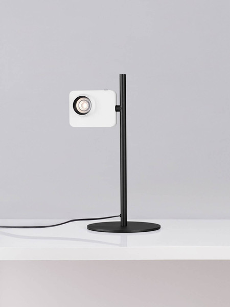 Nova Luce LED Tischleuchte Kedros dimmbar 9W warmweiss 3000K Weiß Stahl Aluminium Ø22cm 9870033