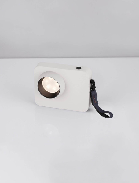 Nova Luce LED Tischleuchte Kedros dimmbar 3W warmweiss 3000K Weiß Stahl Aluminium 14x11cm 9870037