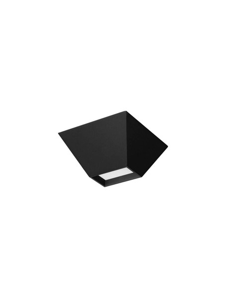 Nova Luce LED Deckenleuchte Utopia 9W warmweiss 3000K Schwarz Stahl Aluminium 15x15cm 9870040