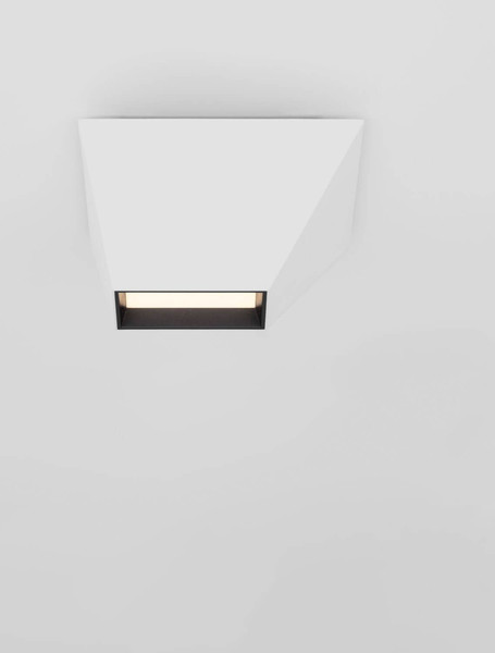 Nova Luce LED Deckenleuchte Utopia 9W warmweiss 3000K Weiß Stahl Aluminium 15x15cm 9870041