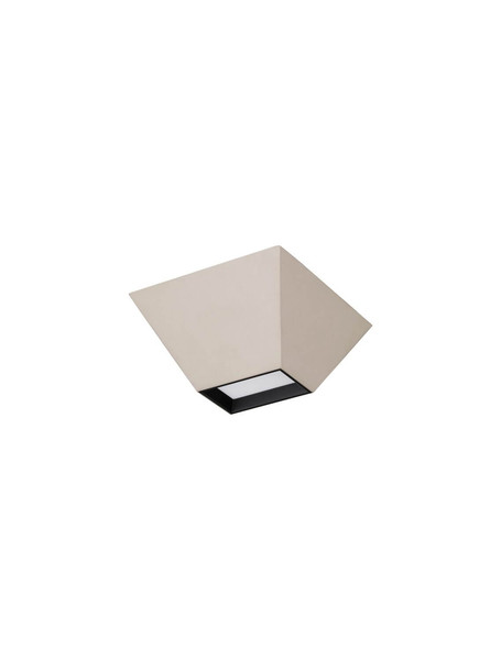 Nova Luce LED Deckenleuchte Utopia 9W warmweiss 3000K Beige Stahl Aluminium 15x15cm 9870042