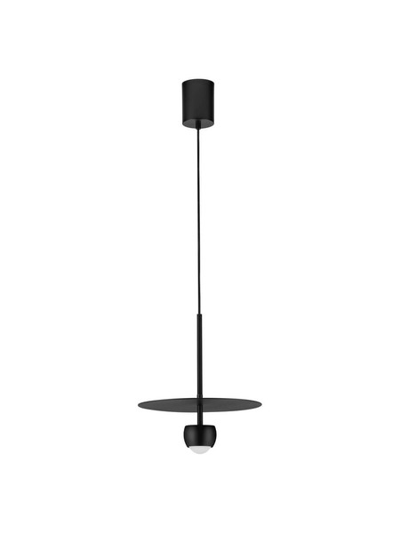 Nova Luce LED Pendelleuchte Edem 8W warmweiss 3000K Schwarz Stahl Aluminium Ø30cm 9870043