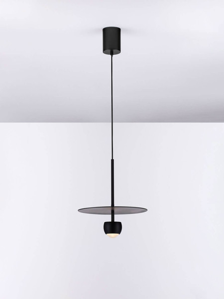 Nova Luce LED Pendelleuchte Edem 8W warmweiss 3000K Schwarz Stahl Aluminium Ø30cm 9870043