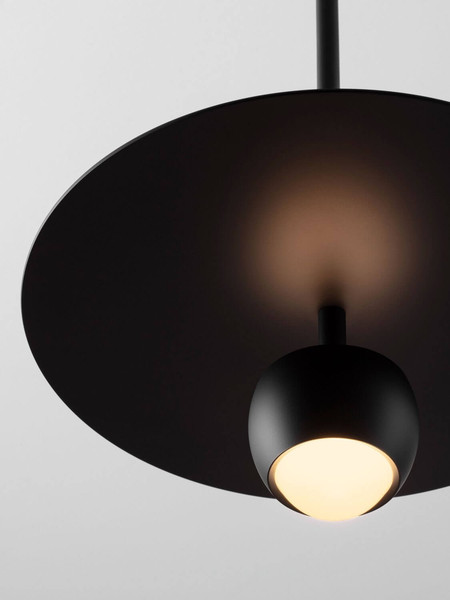 Nova Luce LED Pendelleuchte Edem 8W warmweiss 3000K Schwarz Stahl Aluminium Ø30cm 9870043