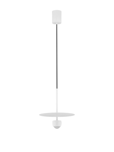 Nova Luce LED Pendelleuchte Edem 8W warmweiss 3000K Weiß Stahl Aluminium Ø30cm 9870044