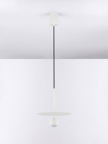 Nova Luce LED Pendelleuchte Edem 8W warmweiss 3000K Weiß Stahl Aluminium Ø30cm 9870044