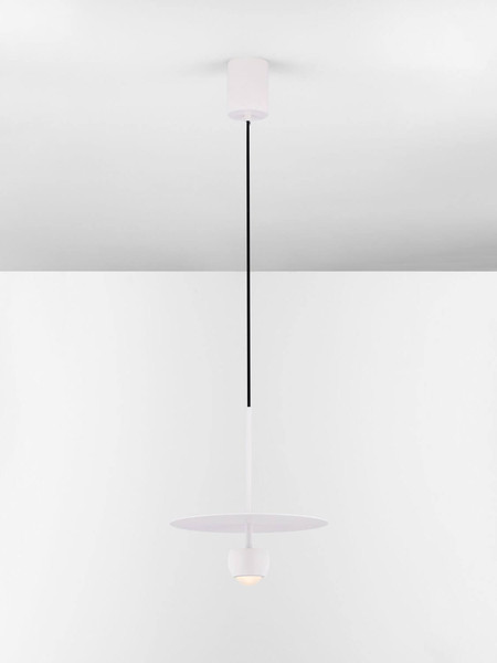Nova Luce LED Pendelleuchte Edem 8W warmweiss 3000K Weiß Stahl Aluminium Ø30cm 9870044