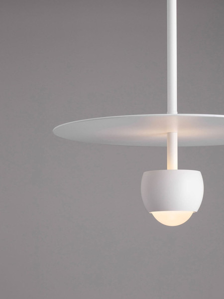 Nova Luce LED Pendelleuchte Edem 8W warmweiss 3000K Weiß Stahl Aluminium Ø30cm 9870044