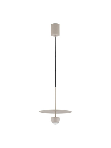 Nova Luce LED Pendelleuchte Edem 8W warmweiss 3000K Beige Stahl Aluminium Ø30cm 9870045