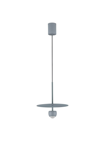Nova Luce LED Pendelleuchte Edem 8W warmweiss 3000K Blaugrau Stahl Aluminium Ø30cm 9870046