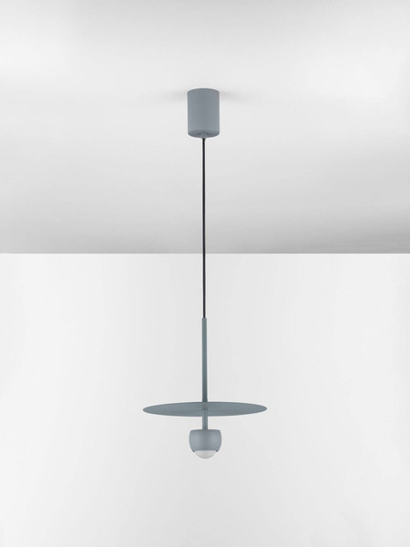 Nova Luce LED Pendelleuchte Edem 8W warmweiss 3000K Blaugrau Stahl Aluminium Ø30cm 9870046