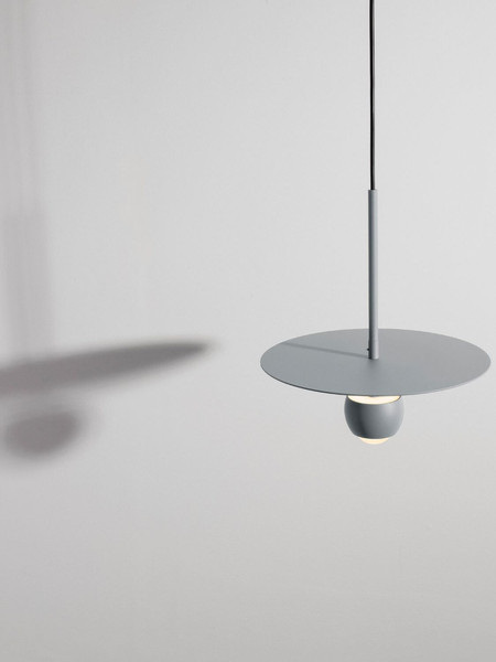 Nova Luce LED Pendelleuchte Edem 8W warmweiss 3000K Blaugrau Stahl Aluminium Ø30cm 9870046