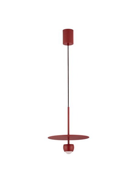 Nova Luce LED Pendelleuchte Edem 8W warmweiss 3000K Rot Stahl Aluminium Ø30cm 9870047