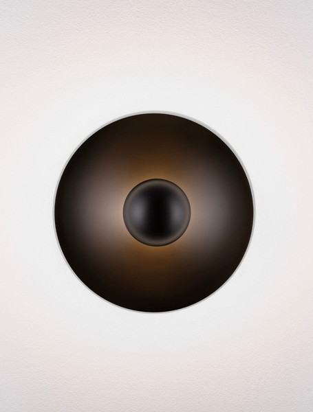 Nova Luce LED Wandleuchte Edem 9W warmweiss 3000K Schwarz Stahl Aluminium Ø25cm 9870048