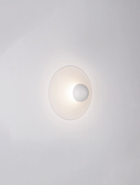 Nova Luce LED Wandleuchte Edem 9W warmweiss 3000K Weiß Stahl Aluminium Ø25cm 9870049