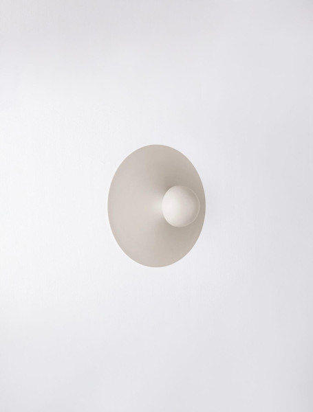 Nova Luce LED Wandleuchte Edem 9W warmweiss 3000K Beige Stahl Aluminium Ø25cm 9870050