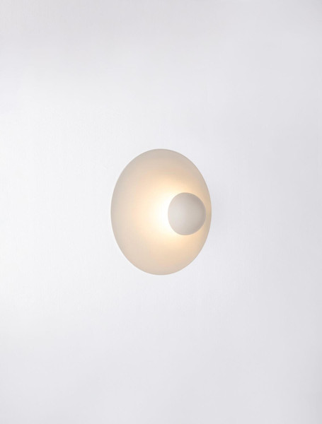 Nova Luce LED Wandleuchte Edem 9W warmweiss 3000K Beige Stahl Aluminium Ø25cm 9870050