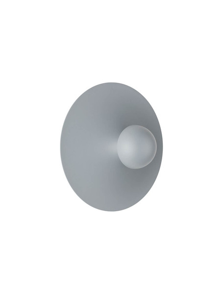 Nova Luce LED Wandleuchte Edem 9W warmweiss 3000K Blaugrau Stahl Aluminium Ø25cm 9870051